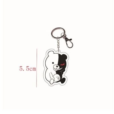 网红Danganronpa Keychain Trigger Happy Havoc Monokuma Double