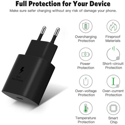 极速25W Fast Charging Charger Usb Type C Port Samsung Charge