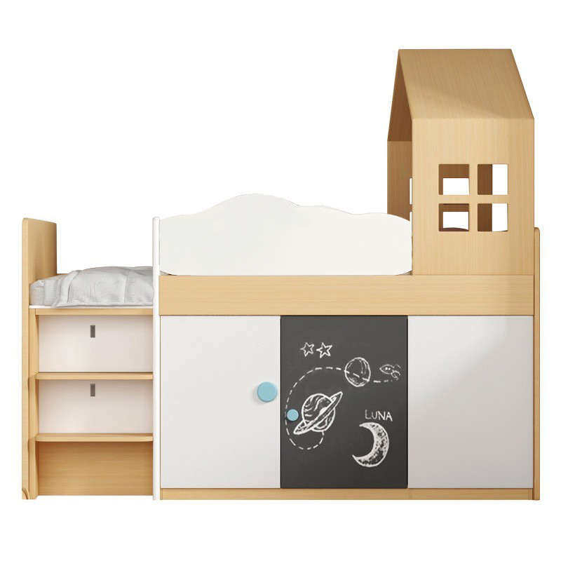 儿童床多功能储物半高床单人床上床下柜带学习桌床男女孩套房,住宅家具,半高床,淘宝优惠券,粉丝福利购,淘宝优惠卷