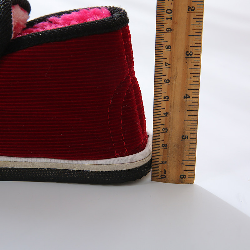 冬天棉布鞋女男传统手工保暖加绒加厚防滑系带老式居家室内月子鞋,居家布艺,居家棉拖/棉鞋,淘宝优惠券,粉丝福利购,淘宝优惠卷