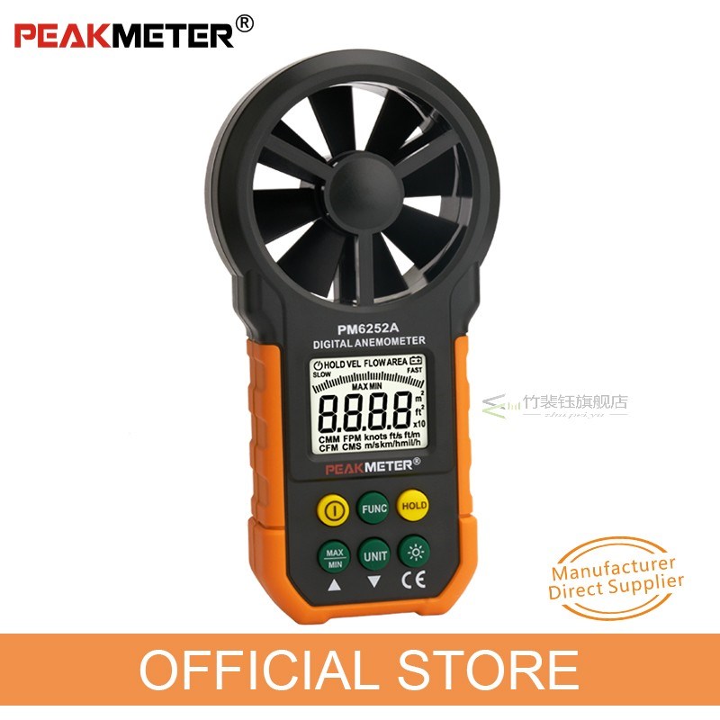 MS6252A MS6252B Digital Anemometer Wind Speed Meter Air Flow