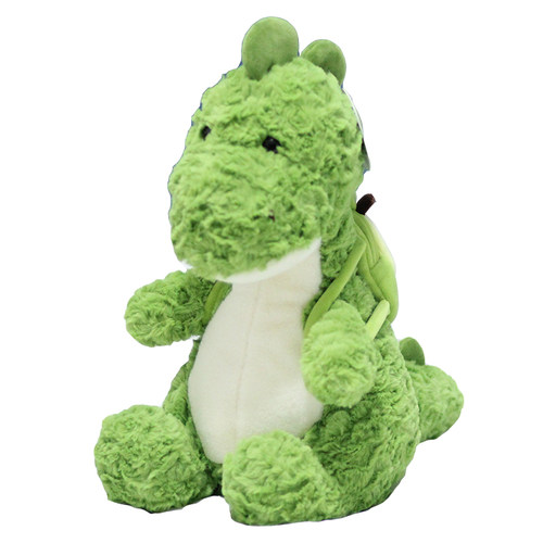 可爱牛油果背包恐龙毛绒玩具公仔绿色刷花龙玩偶儿童陪睡牀上抱枕