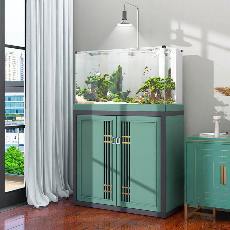 森森鱼缸客厅小型兰寿专用缸超白金鱼缸家用n大鱼缸底滤生态水草