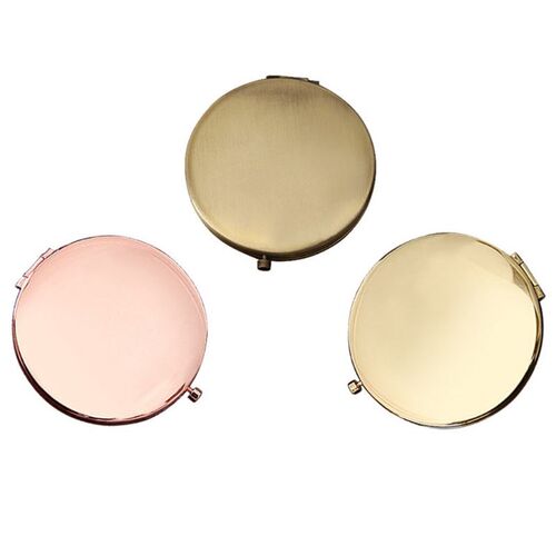 DIY Embroidery Kit Compact Pocket Floral Makeup Mirror Doubl