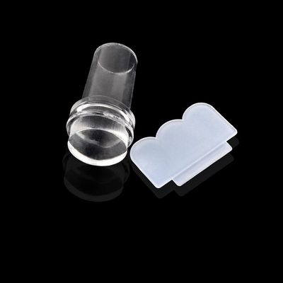 极速2.4cm New Design Pure Clear Jelly Silicone Nail Art Stam