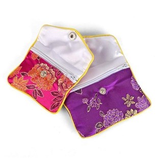 拉链首饰袋锦囊装珠宝的袋子饰品手串首饰包收纳袋小布袋锦袋