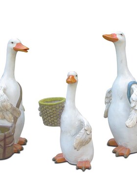 户外园林景观小品鸭子雕塑摆件售楼部F幼儿园花园庭院草坪动物装