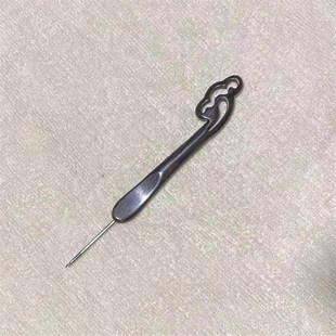 d工具套装 黑檀木柄手工打磨不衣钢钩针子iy勾G针编织玩偶毛锈鞋