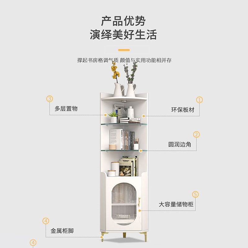 角柜墙角柜客厅沙发角落柜边角柜酒柜转角柜实木床头柜置物架花架