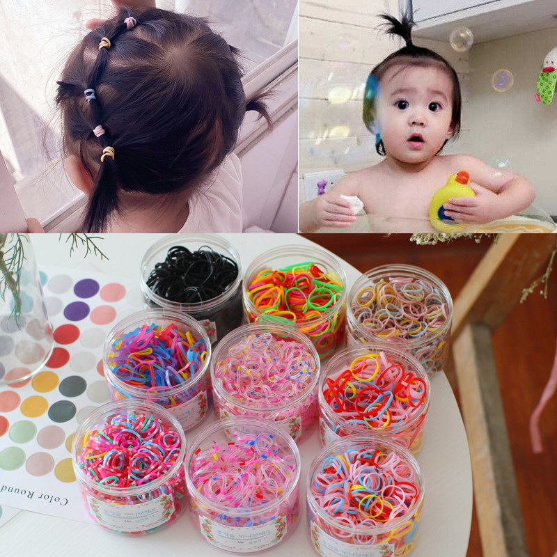 新品包邮婴幼儿童宝宝不伤发圈强A拉不断扎头发韩国皮筋一次性小
