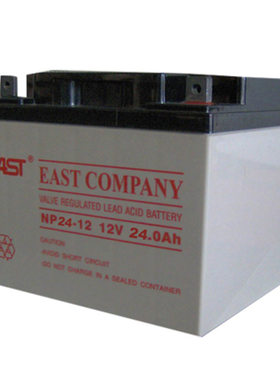 EAST蓄电池12V24AH铅酸免维护UPS电源蓄电池易事特电池NP24-12