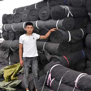 土工布毛a毡公路工程大I棚家具棉毡防寒包装毯保湿毯养护保温黑心