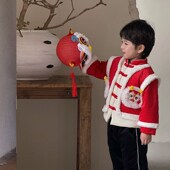 古装 唐装 宝宝周岁礼服 儿童夹棉加厚汉服套装 男童拜年服中国风冬季