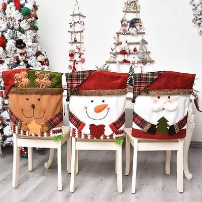 Christmas decoration chair cover stool cover newU doll chair