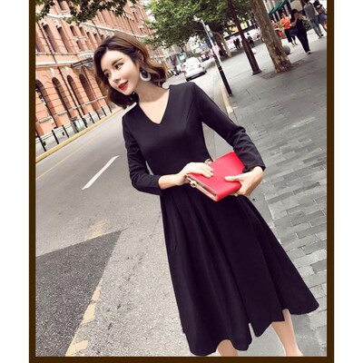 气质哺乳连衣裙春秋韩版大码显瘦哺乳期外出时尚喂奶衣服过膝长裙