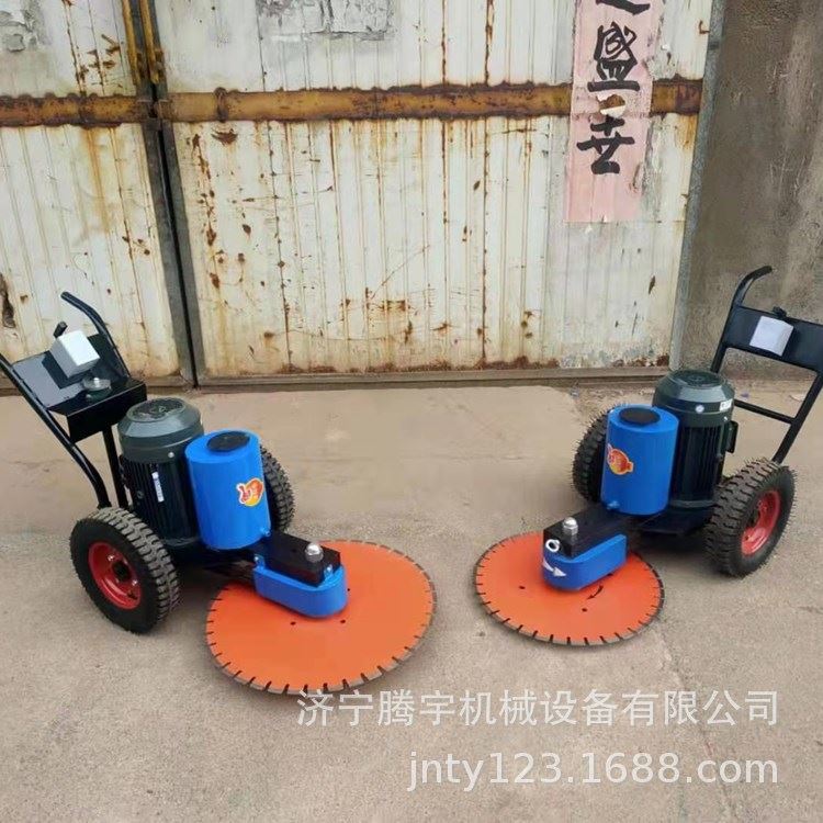 手推式钢筋混凝土桩头切割机 混凝土切桩机 电线杆切桩机供应