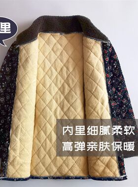 特体女老人新款超大号外r穿棉袄中半长版棉服加肥加大码胖妈妈棉