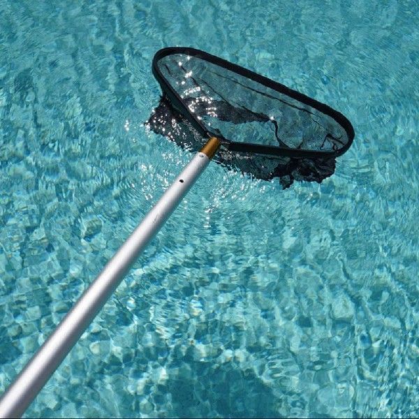 新品Pool Skimmer Net Deep Mesh Skim Bag Cleaning Tool Black