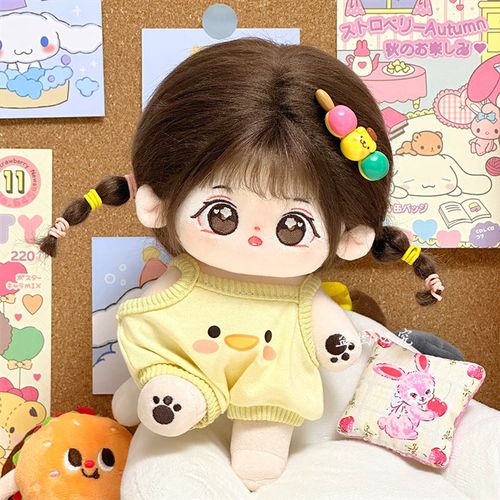 20cm棉花娃娃娃衣10cm呆萌动物吊带男娃衣服玩偶换装可爱公仔女娃