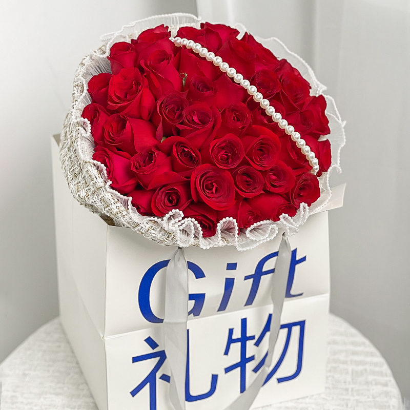 全国网红小香风花束玫瑰花鲜花速递同城东莞深圳广州佛山配送花店