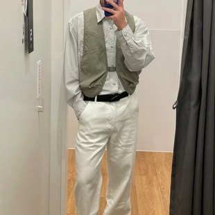 复古机能工装 男女情侣装 背心马甲坎肩外套ins467164 春夏季 俨野U