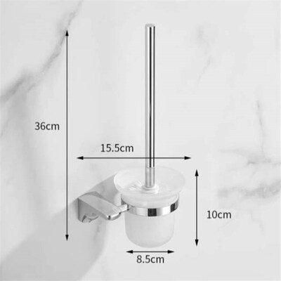 卫生间置物架北欧马桶刷套装杯架304挂件黑色厕所不锈钢卫浴