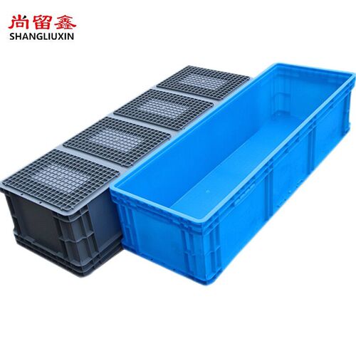 尚留鑫加厚灰色EU箱1000*400*180加长塑料箱周转箱长方形物流箱收