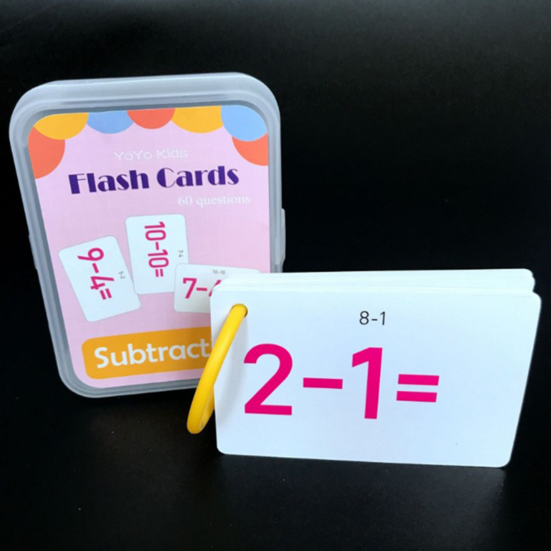 极速30pcs Math Calculation FlashCard Preschool Kids Learn Ma