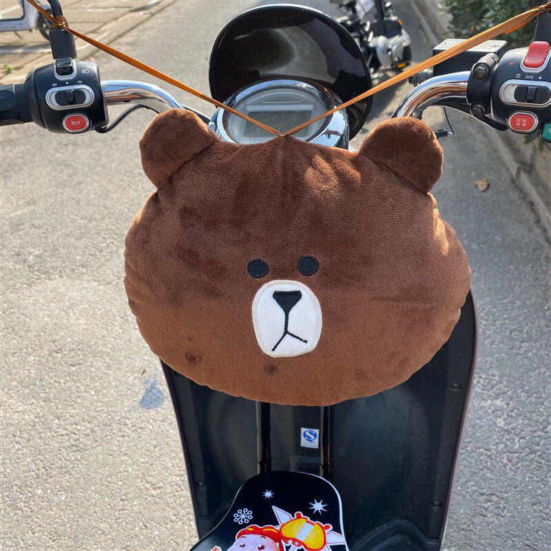 速发儿童前置座椅踏板电摩前置座椅卡通防撞头防撞包防撞垫宝宝抱