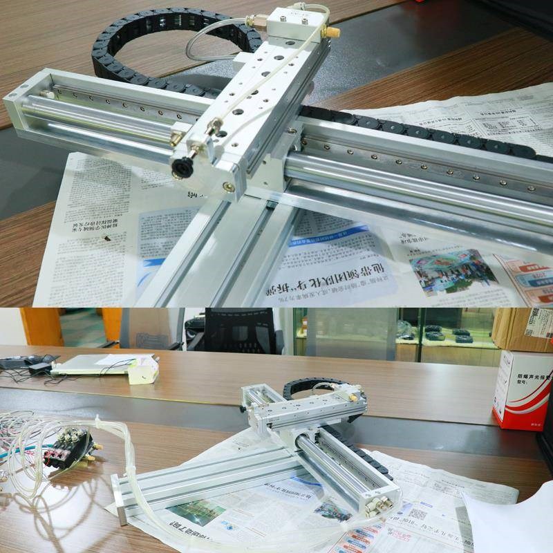 流水线上下料机械手模组加工定制滑台气缸无杆气缸三轴气缸导轨型