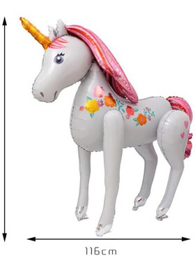 116cm 3D Unicorn Balloons Wedding party layout decorative ba
