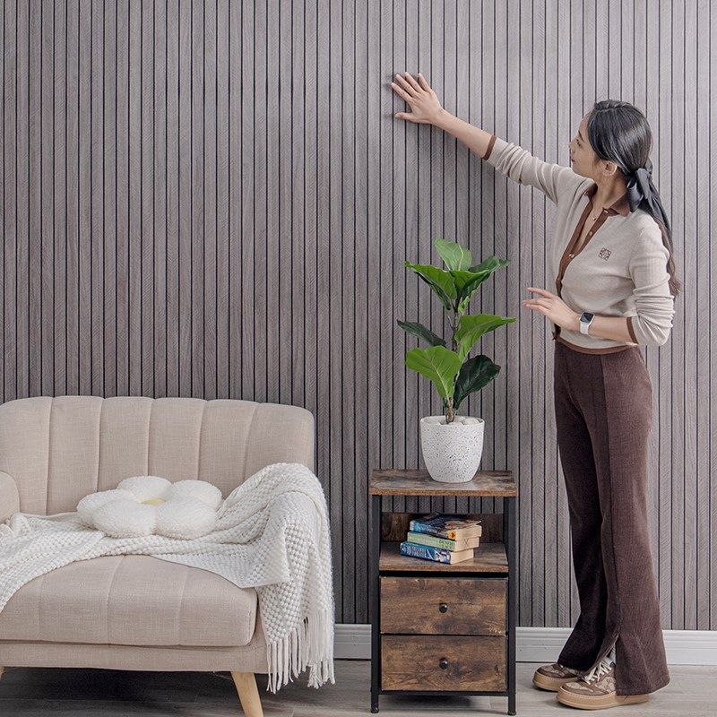 自粘墙纸防水pvc立体格栅墙贴卧室客厅电视背景墙壁纸加厚翻新贴,家装主材,PVC墙纸,淘宝优惠券,粉丝福利购,淘宝优惠卷