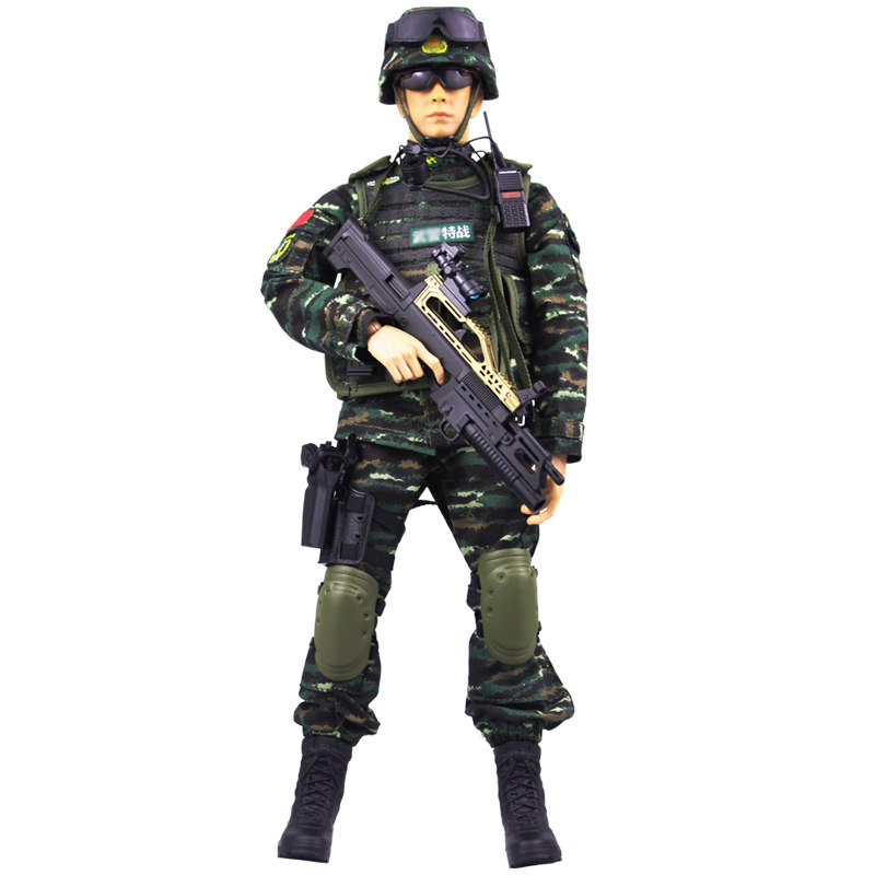 1/6兵人模型中国人民解放军手办可动军事人偶pla特种部队士兵玩具