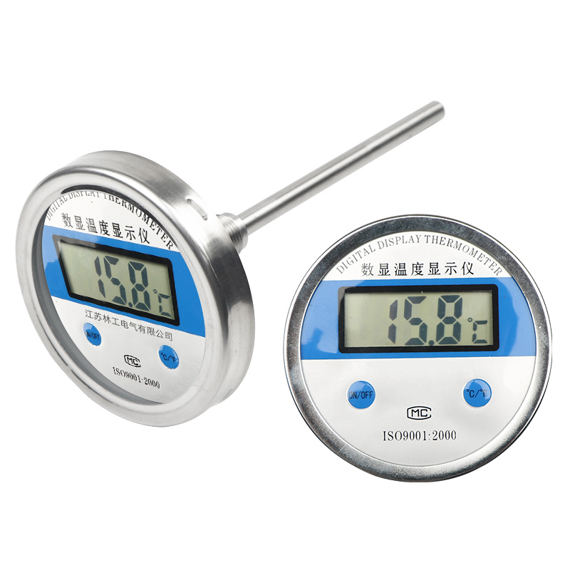 WSS双WST/D度M-401数显 金属温T计/工业高精度数字式温度表 轴向