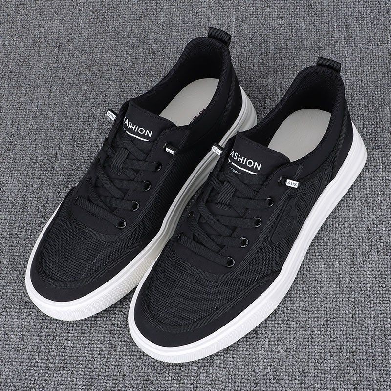 夏季帆布鞋男2024新款轻便透气男网鞋日常素面百搭一脚蹬休闲板鞋,流行男鞋,布鞋,淘宝优惠券,粉丝福利购,淘宝优惠卷