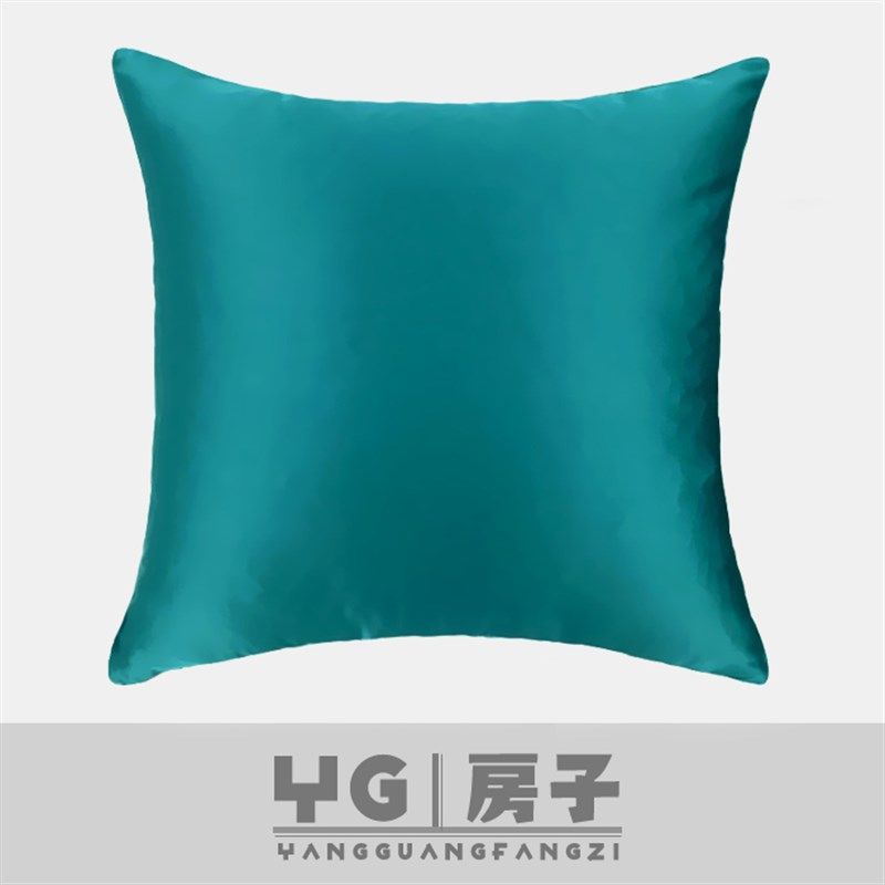 沙发抱枕套客厅现代简约靠垫蓝绿色肌理靠枕不含芯样板房酒店方枕,居家布艺,靠垫/抱枕,淘宝优惠券,粉丝福利购,淘宝优惠卷
