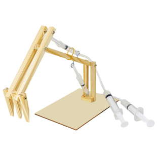 液压挖掘机机械手套模型科技小制作儿童废品环保手工DIY科学实验