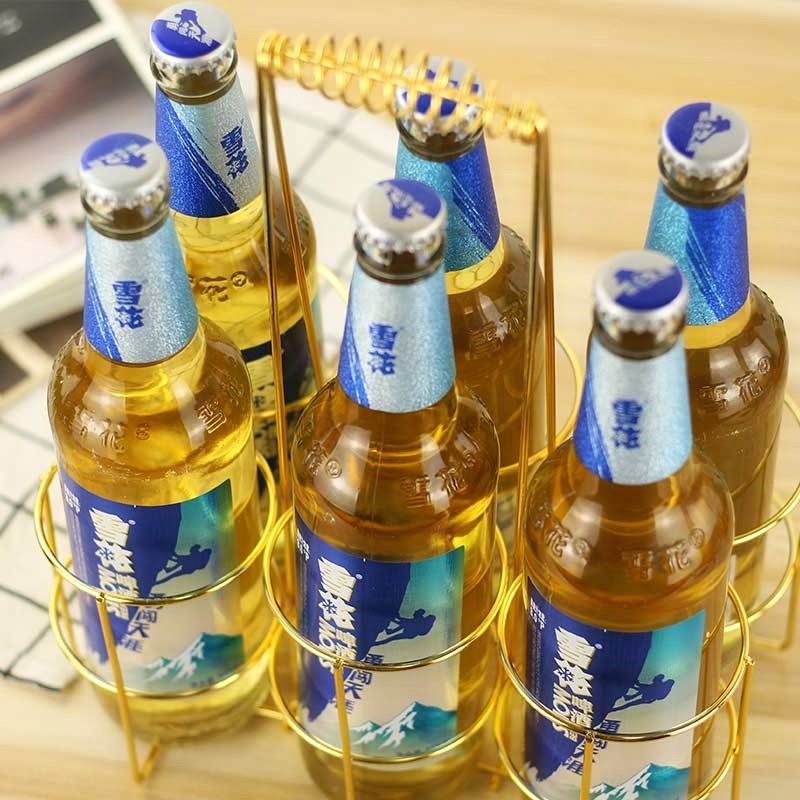 现货高端加粗12支啤酒s提子提啤酒的手提架啤酒筐展示架不锈钢6瓶
