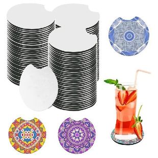 Coaster 极速110PCS Blank 2.76Inch Sublimation Opening
