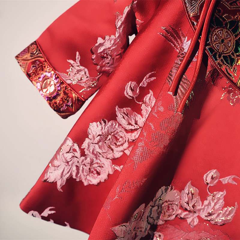 女童唐装周岁礼服旗袍中国风宝宝汉服民国风春夏宝宝连衣裙周岁装