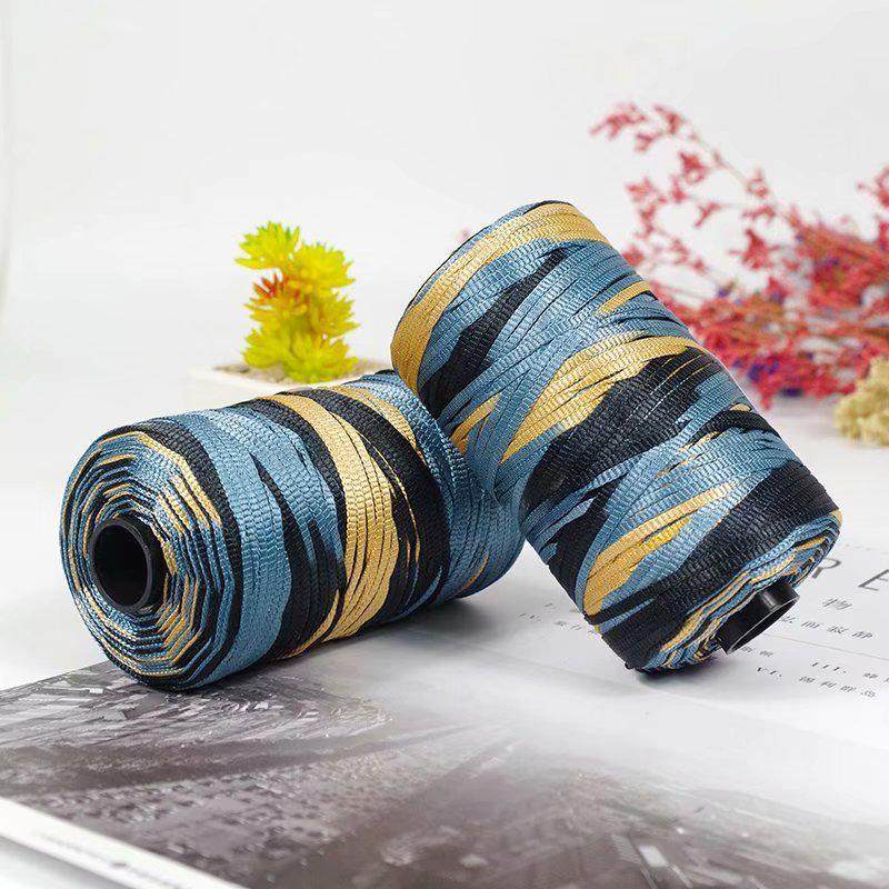 扁带线冰丝线夏凉拖鞋帽子毛线团钩针diy材料包毛线手工编织新款,服饰配件/皮带/帽子/围巾,毛线,淘宝优惠券,粉丝福利购,淘宝优惠卷