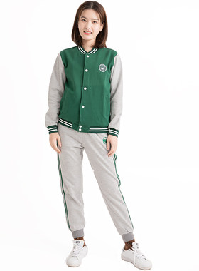幼儿园教师园服春秋两件套大码老师工作服幼师职业运动套装棒球服