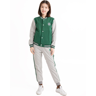 幼儿园教师园服春秋两件套大码老师工作服幼师职业运动套装棒球服