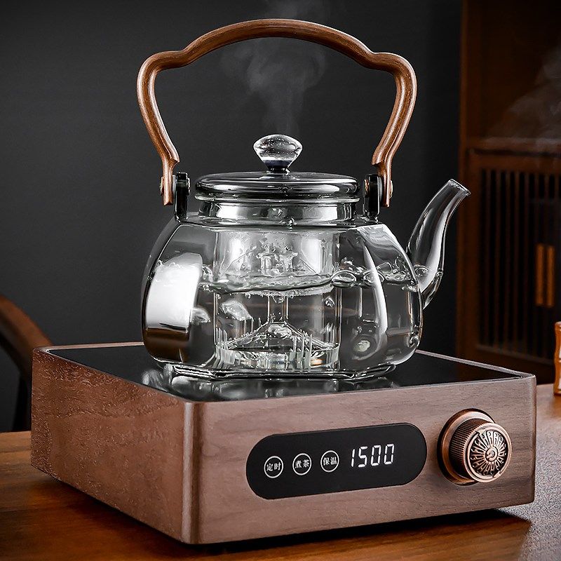 透明玻璃茶壶套装家用功夫茶具茶杯喝茶日式2024新款泡茶喝茶煮茶