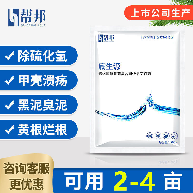 速发帮邦水产底生源 去除硫化氢保草护草改善黑泥臭泥硫化物螃蟹