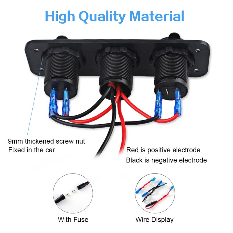 5V 2.1A +2.1A Double USB Car Charger 12V 24V LED Display Dig