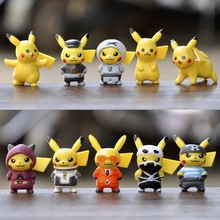 推荐10pcs/sets cartoon movie Pokemon Action figure mini toys