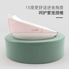 Сельское хозяйство посуда 猫碗双碗防打翻自动续水猫v食盆自动饮水猫咪宠物碗狗狗碗狗盆饭