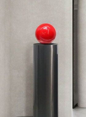 不锈钢圆形展示台展厅陈列底座现代轻奢简约入户玄关落地雕塑摆件