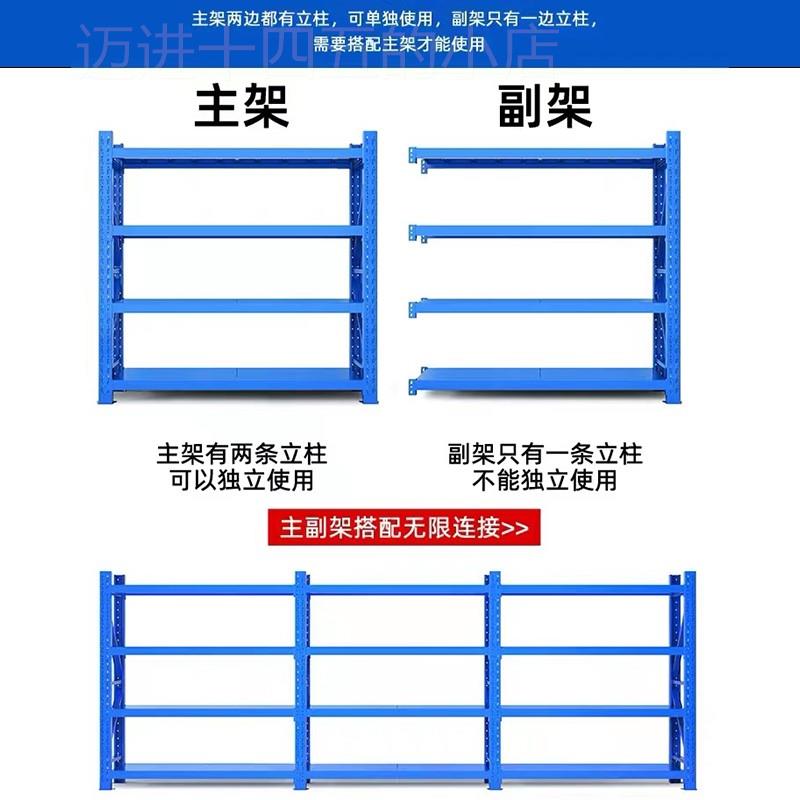 推荐。货架置物架多层仓储仓库库房重型货架家用车库货物架铁架展